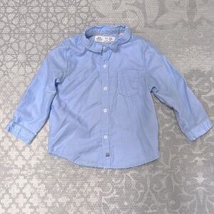 Zara Blue collared bottom down 9-12 months
